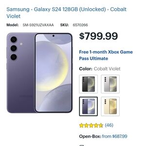 Samsung galaxy s24 unlocked 🔓